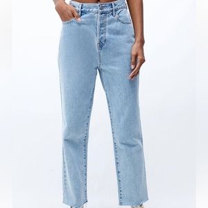 Pacsun Eco Light Blue High Waisted Straight Leg Jean